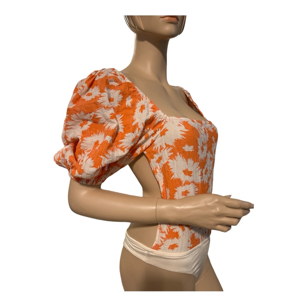 ORANGE BLOSSOM OPEN BACK BODYSUIT